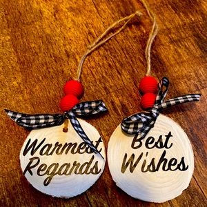 Super cute Schitt’s creek Christmas ornaments